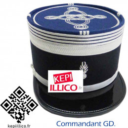 Képi COMMANDANT - CHEF D'ESCADRON Gendarmerie Départementale - EXPEDITION DE SUITE