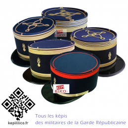Tous les Képis Garde Républicain - grade au choix Carrière à Colonel kepiillico.fr