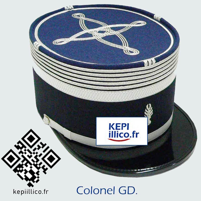 Képi Colonel Gendarmerie Départementale zoom