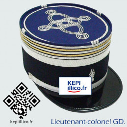 Képi Lieutenant-Colonel Gendarmerie Départementale zoom