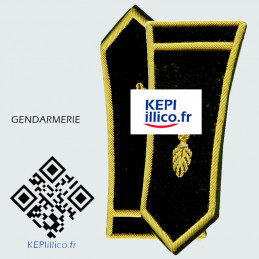 Paire de pattes épaules Sous-Lieutenant pour spencer Gendarmerie