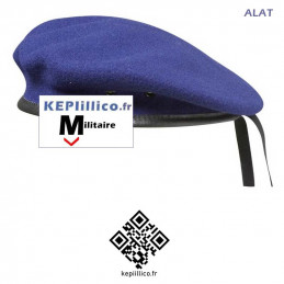 Béret Militaire BLEU ROY ALAT forme commando de l'Armée Française