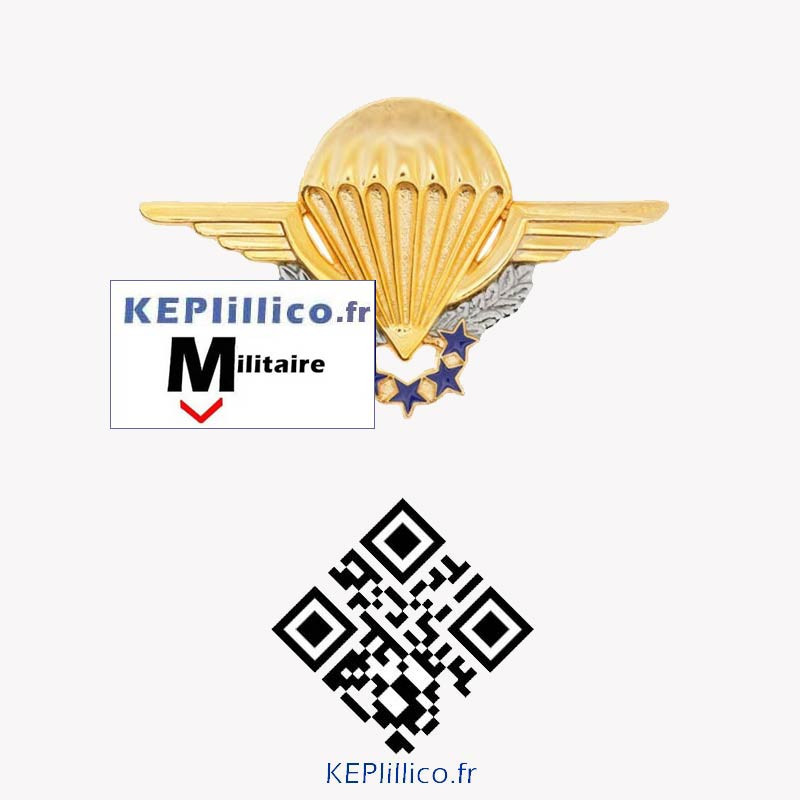 Brevet parachutiste Chuteur militaire BOC