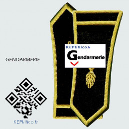 Paire de pattes épaules Sous-Lieutenant pour spencer Gendarmerie