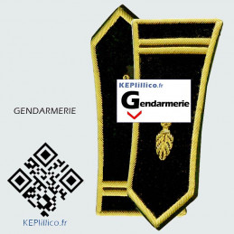 Paire de pattes épaules Lieutenant pour spencer Gendarmerie