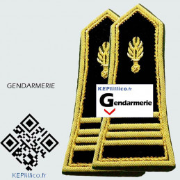 Paire de pattes épaules Commandant Chef d'escadron pour spencer Gendarmerie