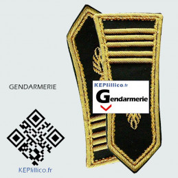 Paire de pattes épaules Colonel pour spencer Gendarmerie