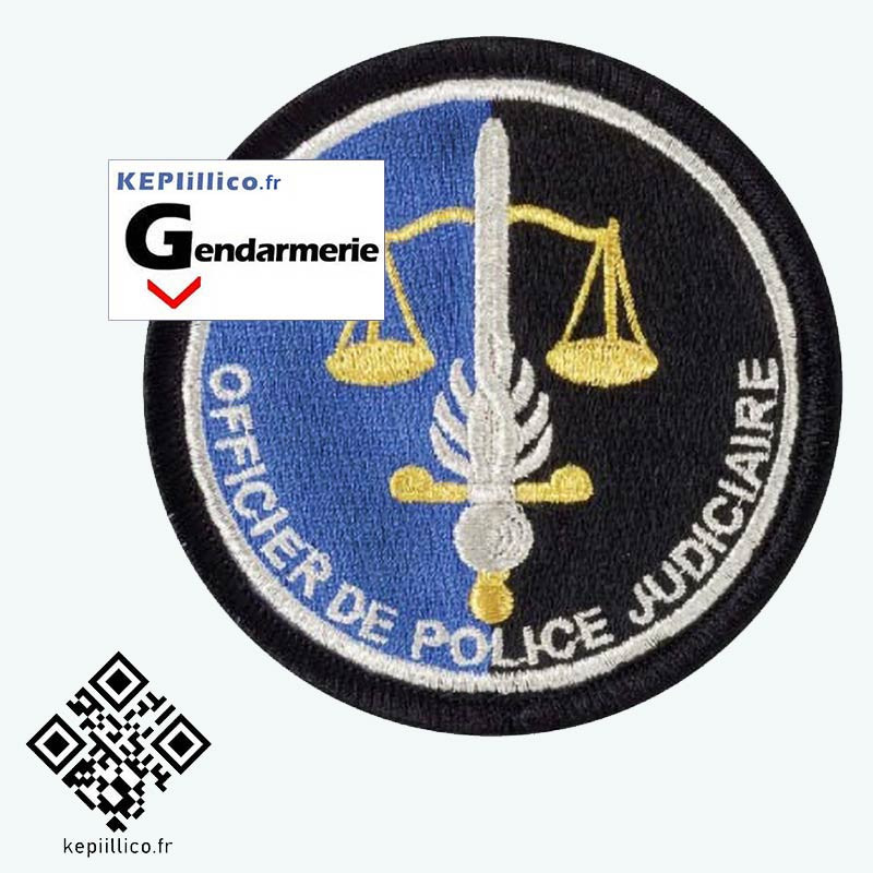 Ecusson OPJ Gendarmerie brodé