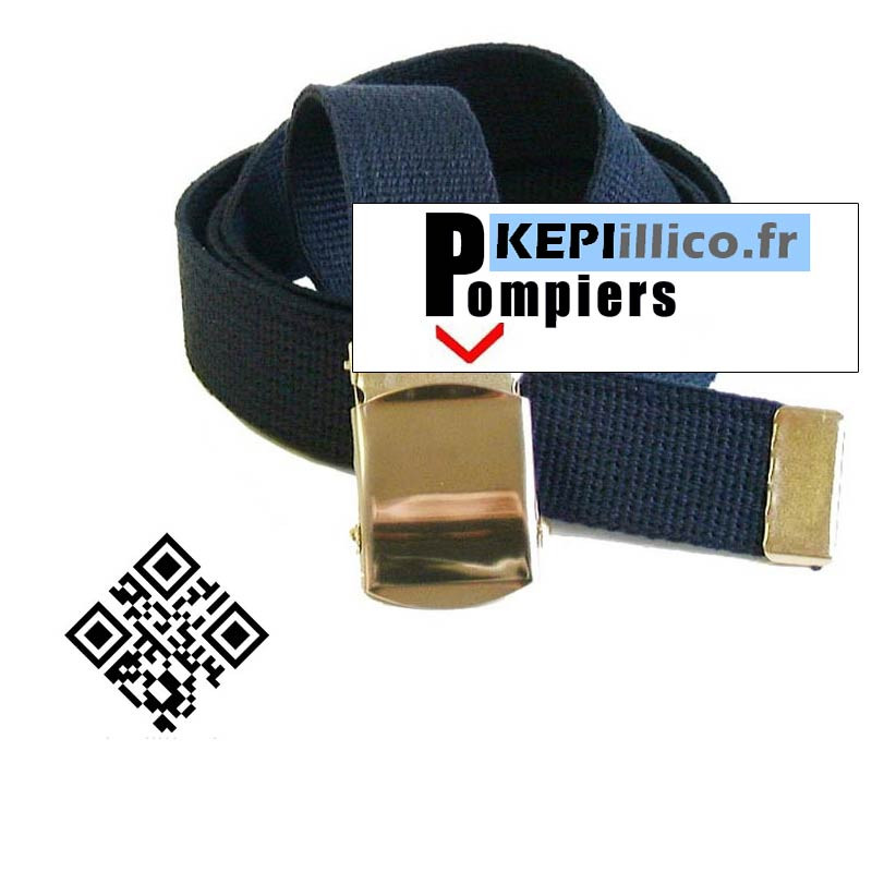 Ceinture sangle marine BSPP boucle Or