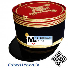Képi militaire Légion Etrangère Infanterie COLONEL