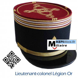 Képi militaire Légion Etrangère Infanterie ou Génie LIEUTENANT-COLONEL