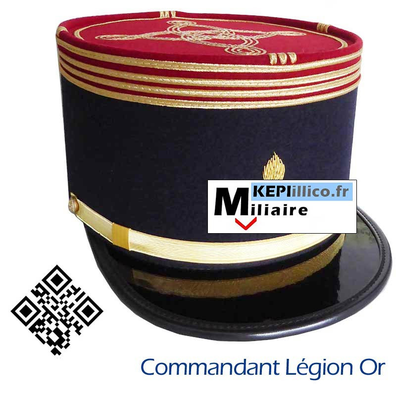 Képi militaire Légion Etrangère Infanterie et Génie COMMANDANT