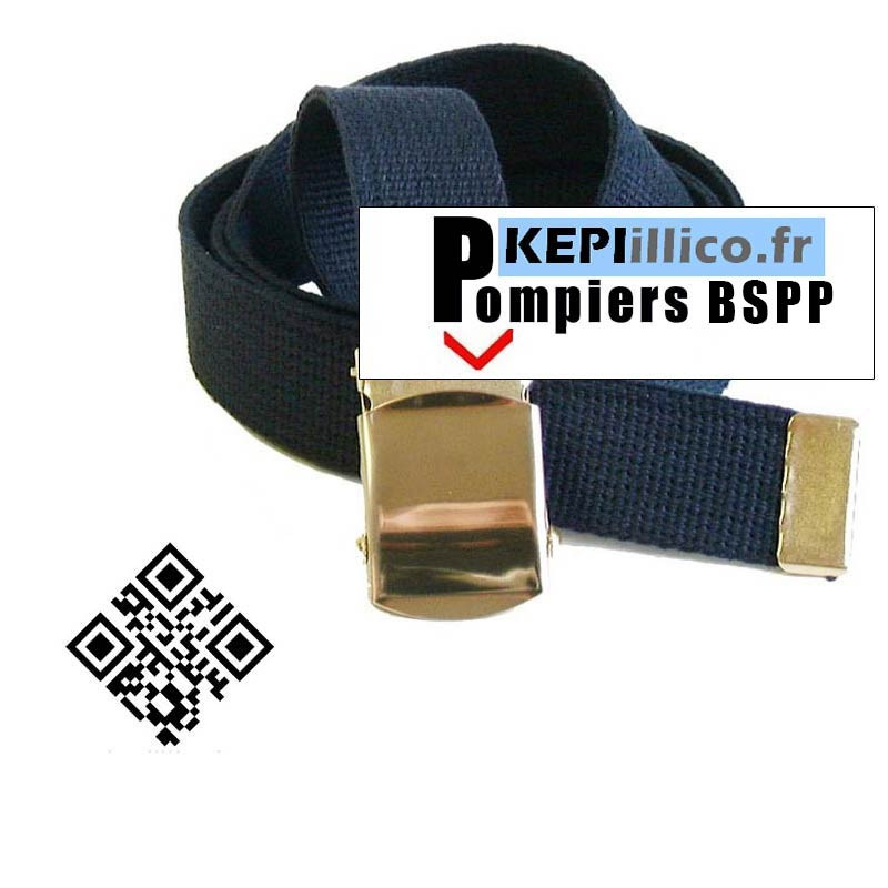 Ceinture sangle marine BSPP boucle Or