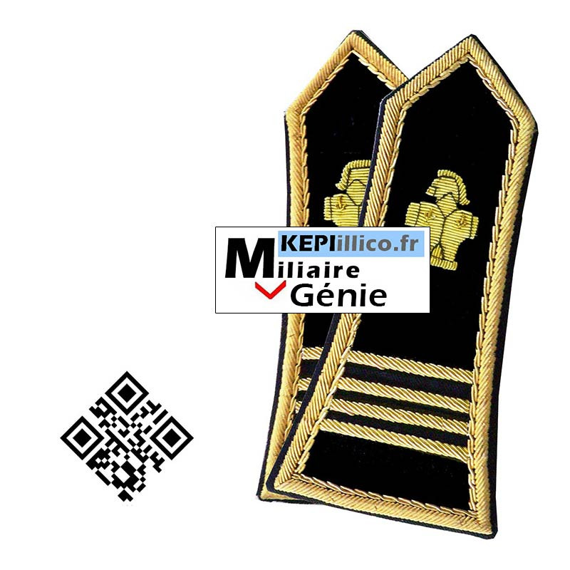 Epaulettes COMMANDANT pour Spencer GENIE