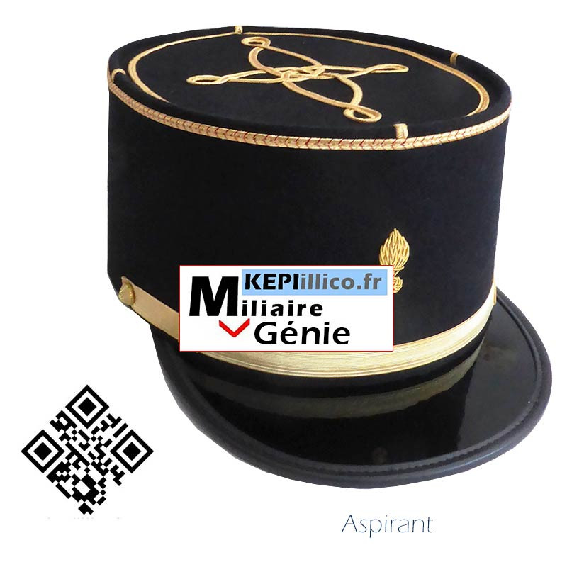Képi ASPIRANT militaire du GENIE