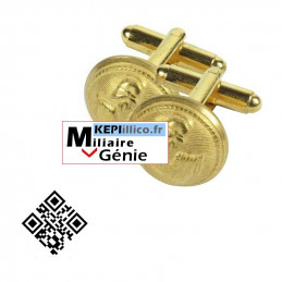 Bouton de Manchettes militaire du GENIE