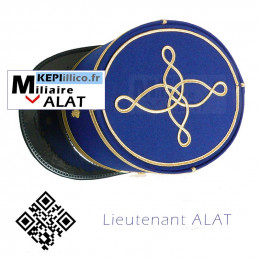 Képi LIEUTENANT militaire ALAT VUE DE HAUT