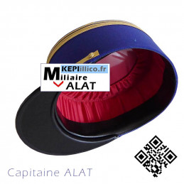 Képi CAPITAINE militaire ALAT VUE DESSOUS