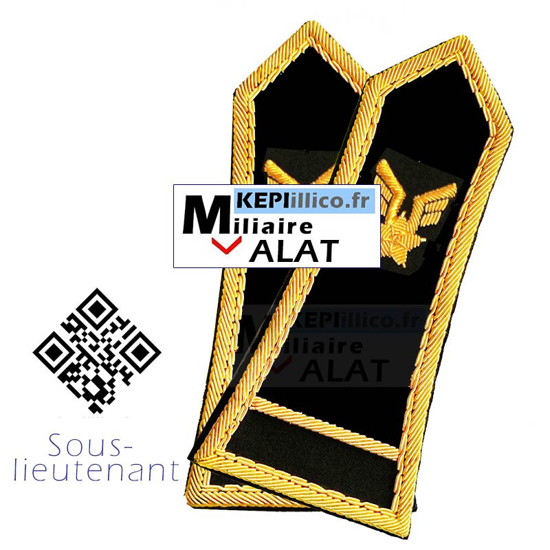 Pattes épaules Epaulettes Sous-Lieutenant pour spencer ALAT