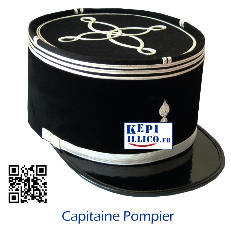 KEPI CAPITAINE SAPEURS-POMPIERS EN STOCK EXPEDITON DE SUITE taille
