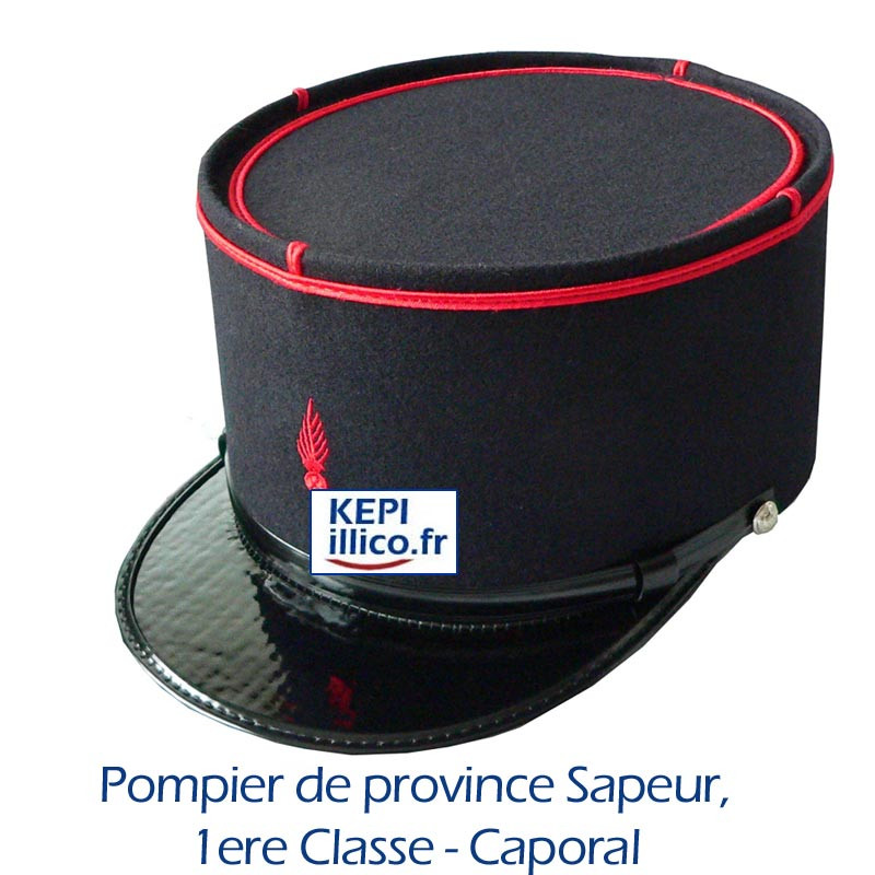 KEPI CAPORAL SAPEURS-POMPIERS VUE DEUX