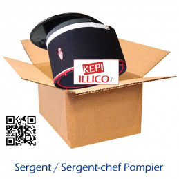 KEPI SERGENT ET SERGENT-CHEF SAPEURS-POMPIERS carton