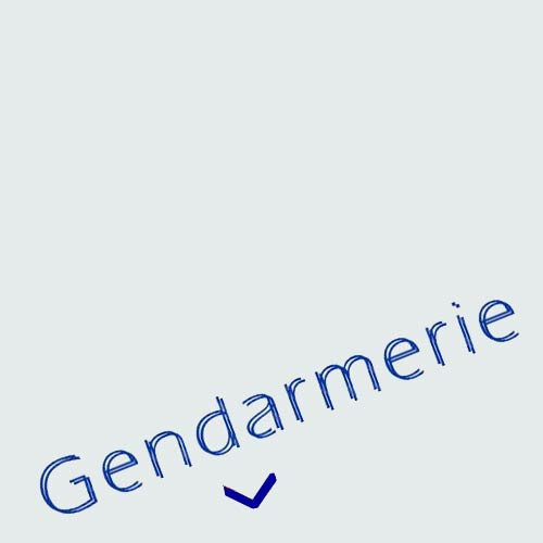 Képis Gendarmerie avec galons et insignes