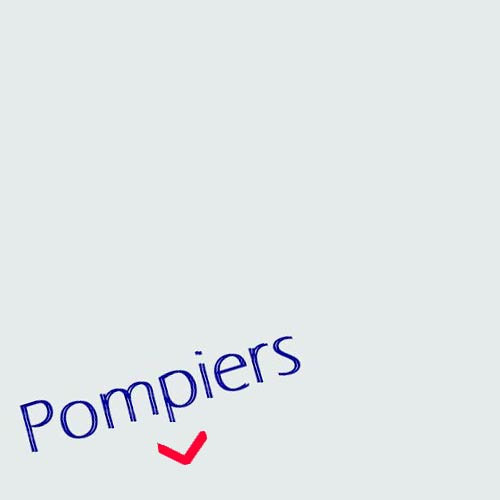 Képis Pompiers avec galons et insignes