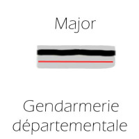 Gendarmerie accessoires d'uniforme grade Major