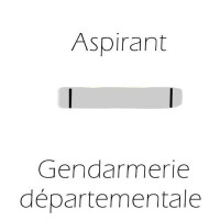 Gendarmerie accessoires d'uniforme grade Aspirant