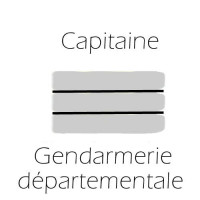 Gendarmerie accessoires d'uniforme grade Capitaine