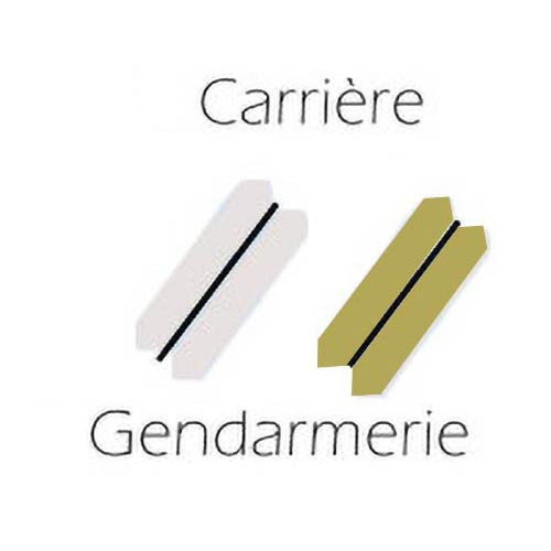 Gendarmerie articles d'uniforme grade Carrière