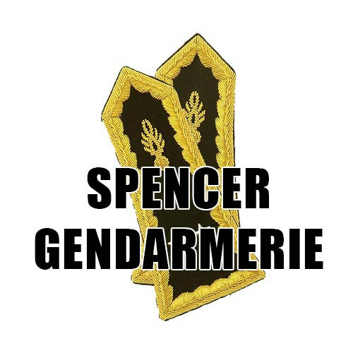 KEPIillicofr - Gendarmerie épaulettes spencer, paire de pattes d'épaules pour soirée avec spencer. Articles Officiers Sous-lieutenant, Lieutenant, Capitaine, Commandant chef d'escadron, Lieutenant-colonel, Colonel, Général